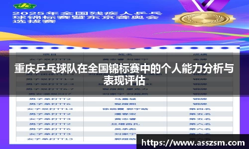 重庆乒乓球队在全国锦标赛中的个人能力分析与表现评估